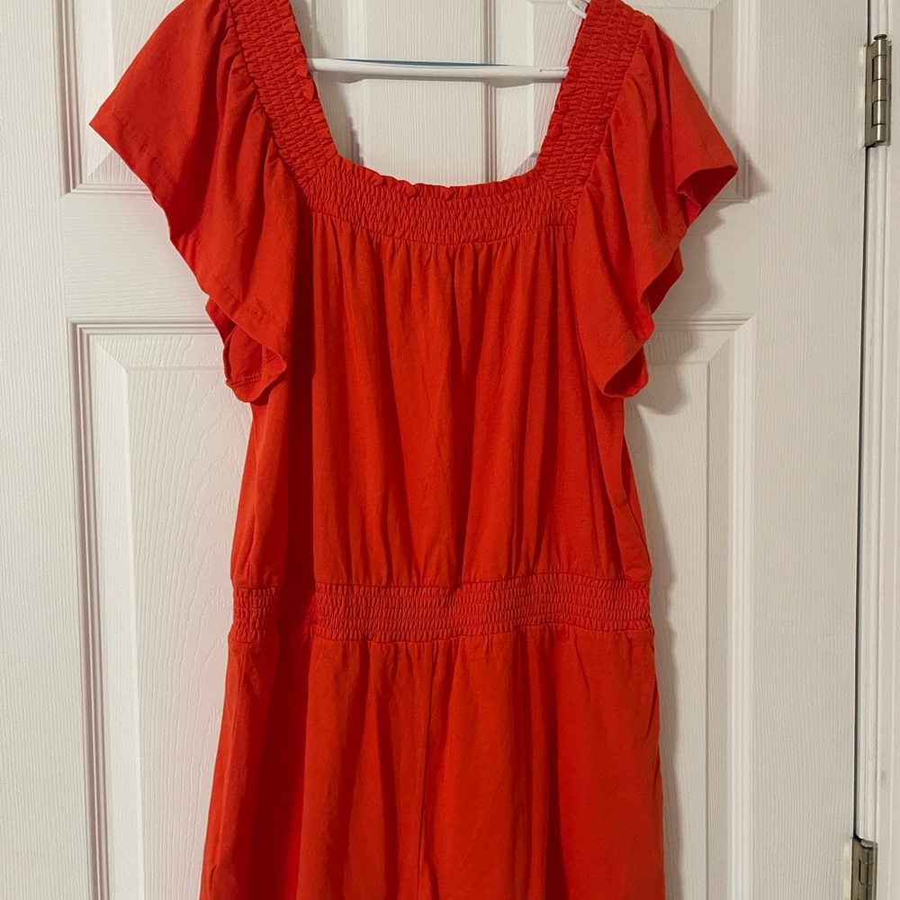 J Crew Cotton Short romper.   Size M - Picture 2 of 2